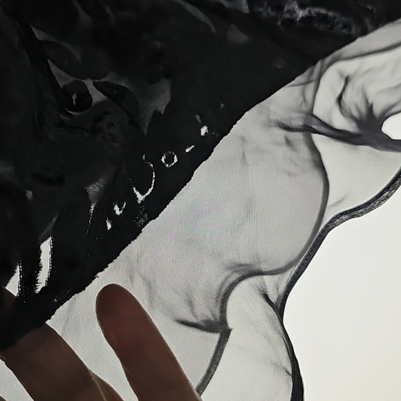 Sastanza Sexy Womens Body Suit In A XXL Black Wimsagoth burnOut veLvet And satin - Picture 4 of 9